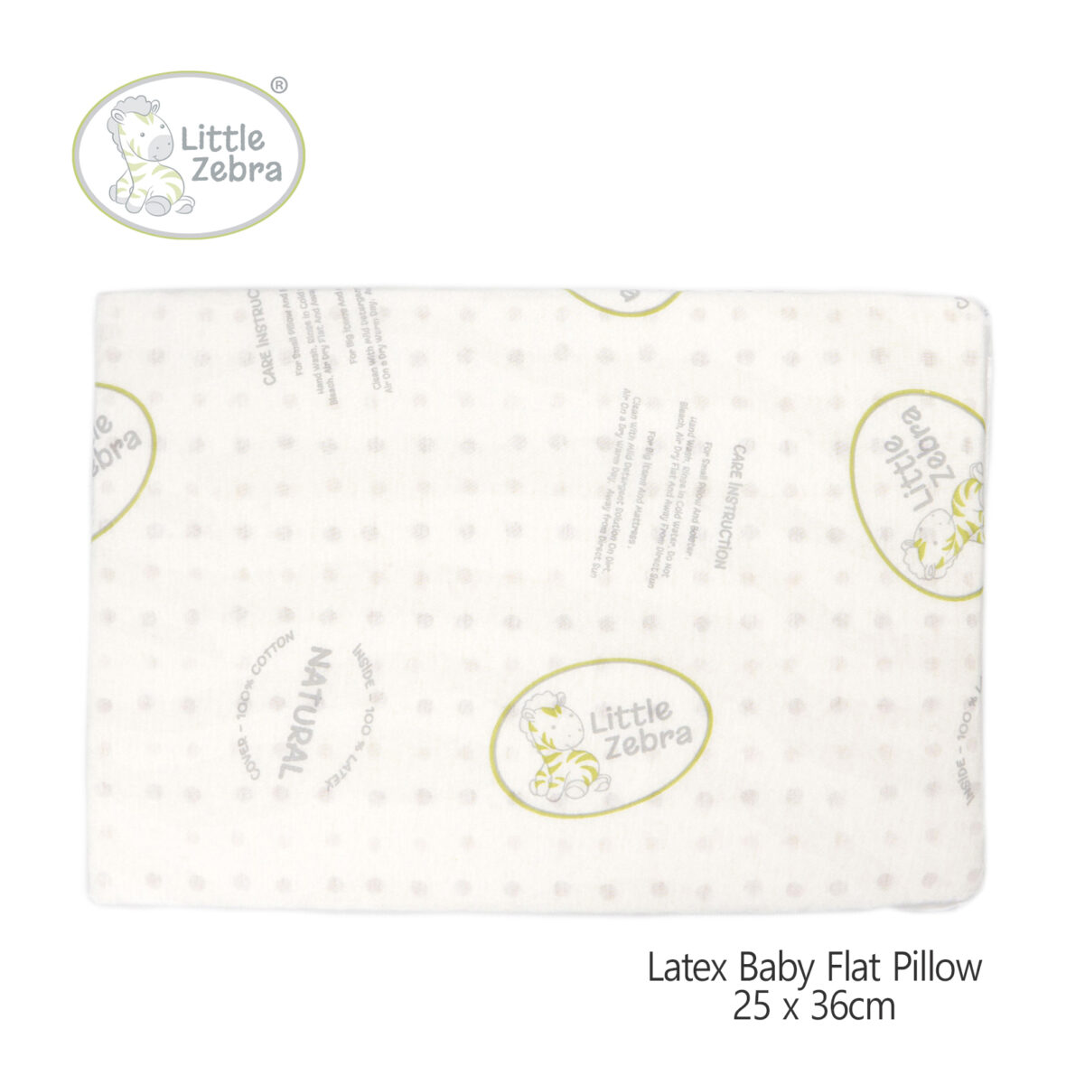 Little Zebra Latex Baby Flat Pillow