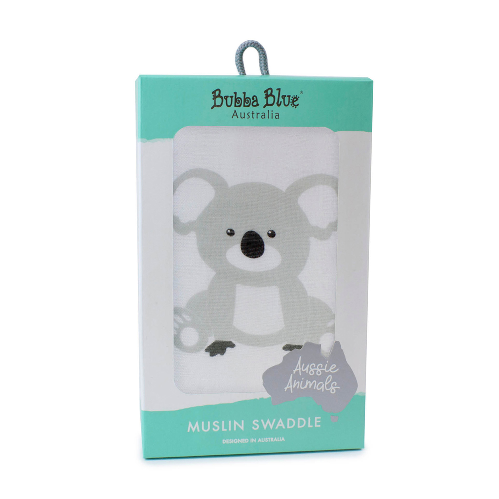 Bubba Blue Aussie Animals ‘Koala’ Muslin Wrap