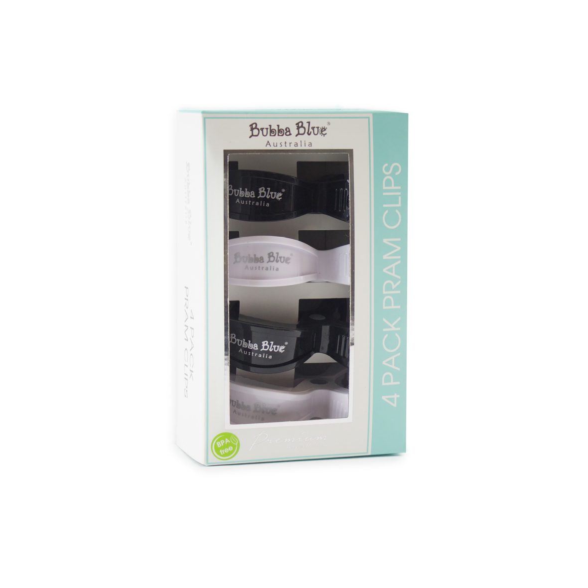Bubba Blue 4 Pack Pram Clips – Unisex Pack