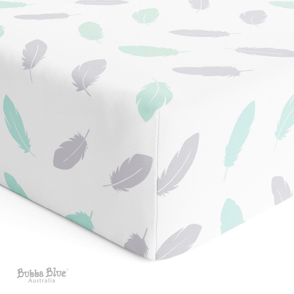 Bubba Blue New Organic Feathers Cot Fitted Sheet