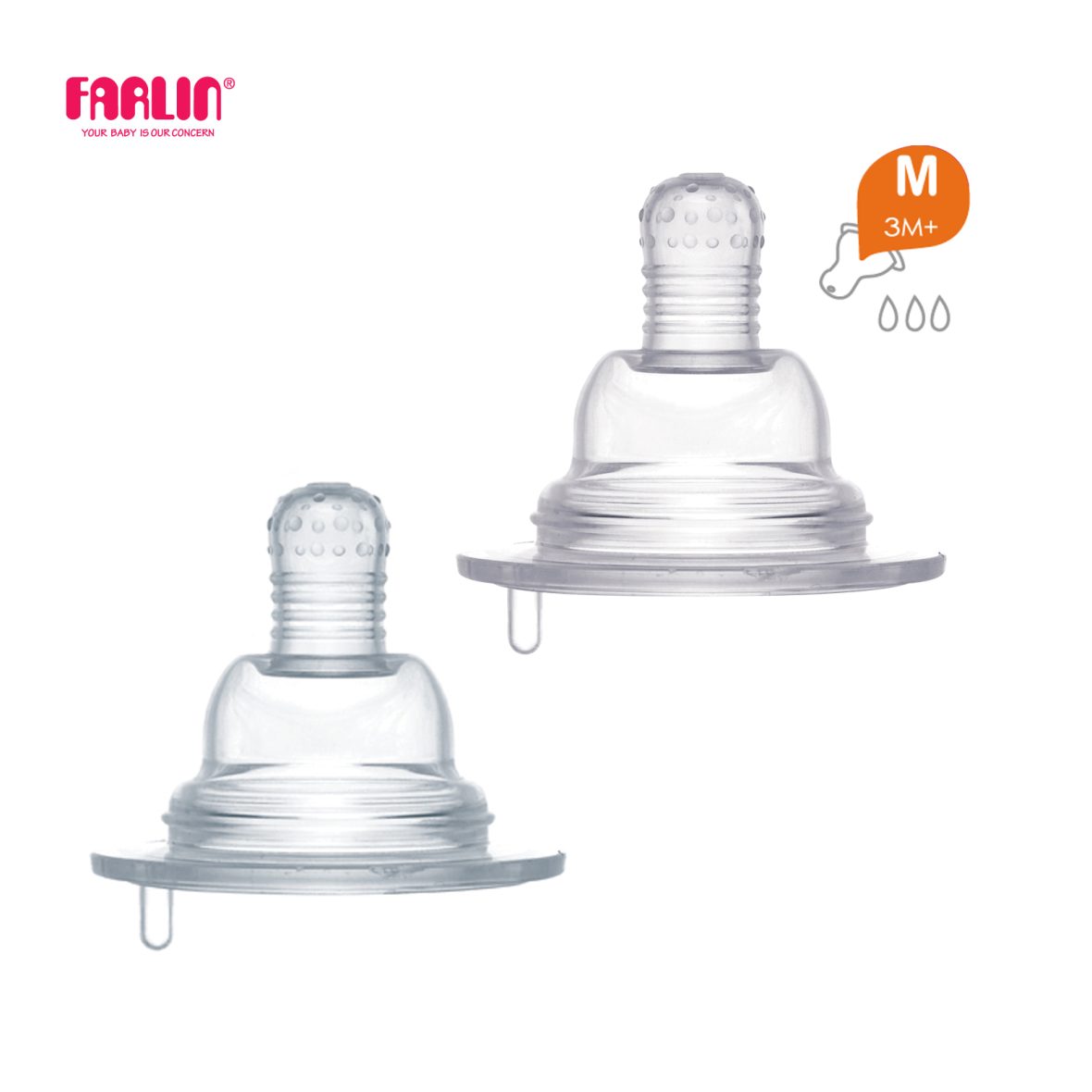 Farlin Silicone Nipple – Stretchy Anti-Colic