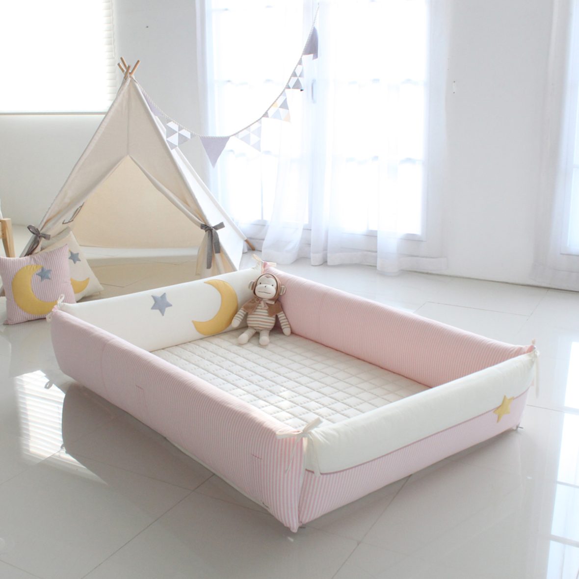 AGUARD Bumper Bed – Moonstar Pink – L