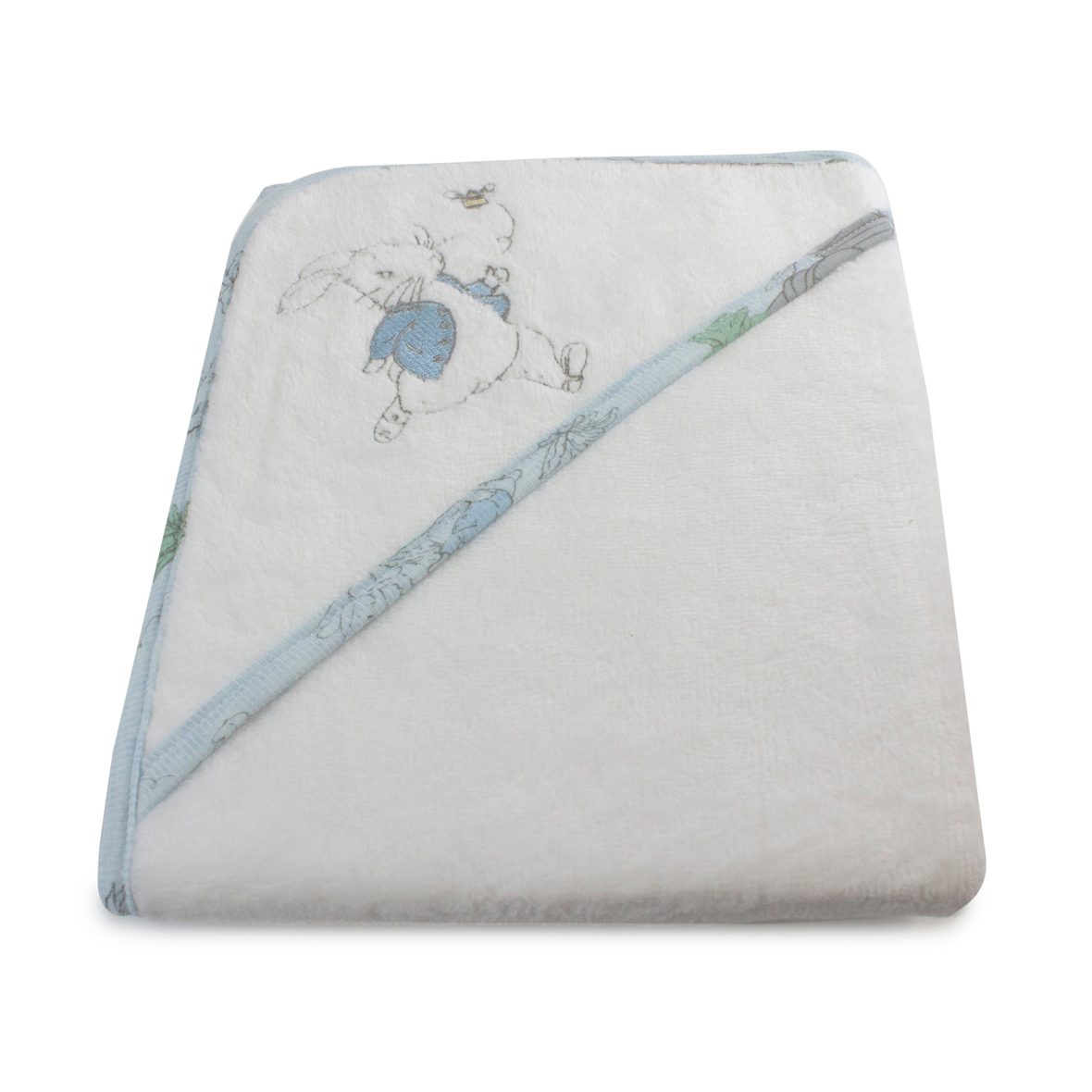 Bubba Blue Peter Rabbit ‘Hop Little Rabbit’ Hooded Towel – Blue